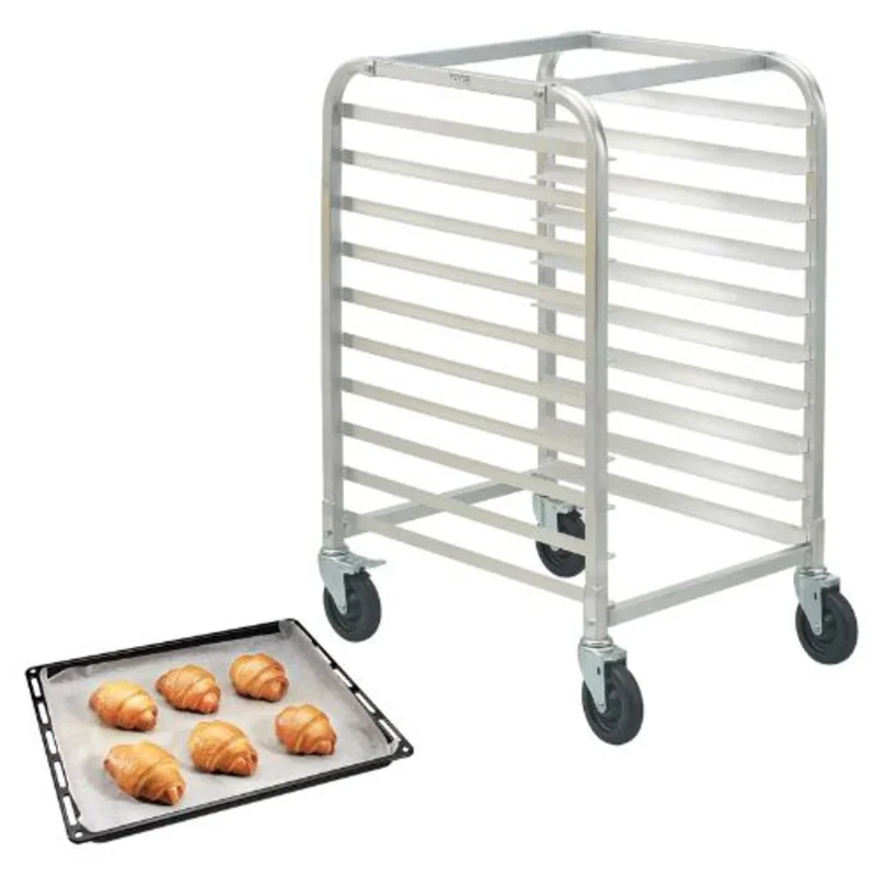 26"L X 20.3"W X 39"H Bun Pan Aluminum Racking Trolley Storage for Kitcen and Bakery LHPR-10R