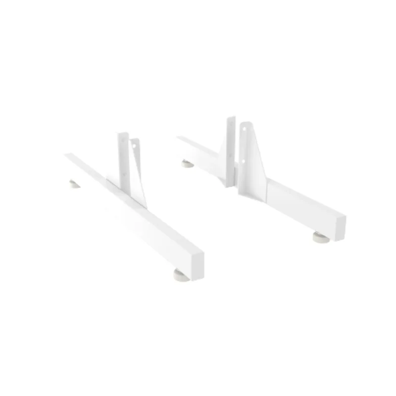 28 Length Aspect Gondola Panel T-Leg Set Gloss White APWSPLGW