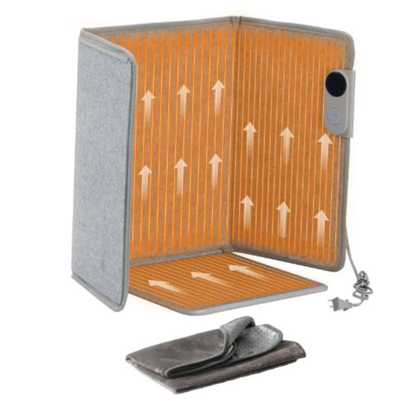 280W Under Desk Space Heater Foldble Foot Warmer Portable for Home&Office and Touch&Remote for Legs Ankles