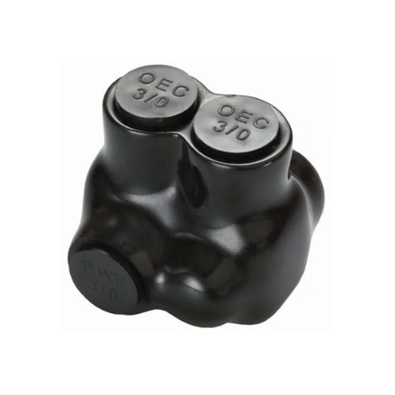3/06 AWG Compact Offset Entry Insulated Wire Distribution Connector Black 97058