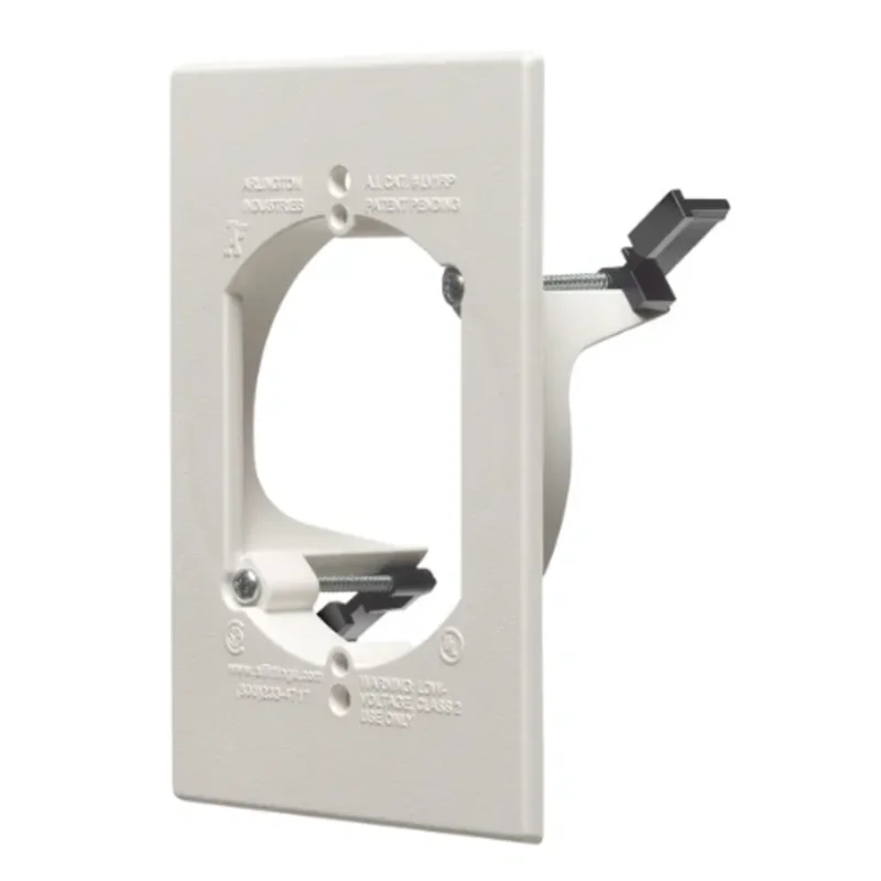 3-1/2 Inch Low Voltage Mounting Bracket with Hole Saw Wall Mount Plastic LV1RP