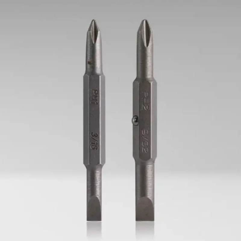 3/16" & 9/16" Slotted and #1 & #2 Phillips Replacement Bit Set SD-RB12 (Pack of 8)