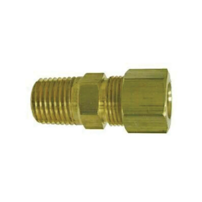 3/16 Inch Compression Bulkhead Nut for Secure Panel Mount Connections Brass 18095