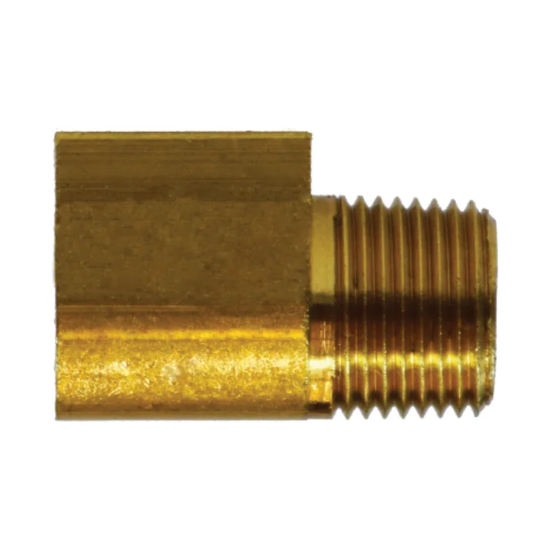 3/16 Inch Female Inverted Flared 1/8 Inch MNPTF Brass Elbow 12058