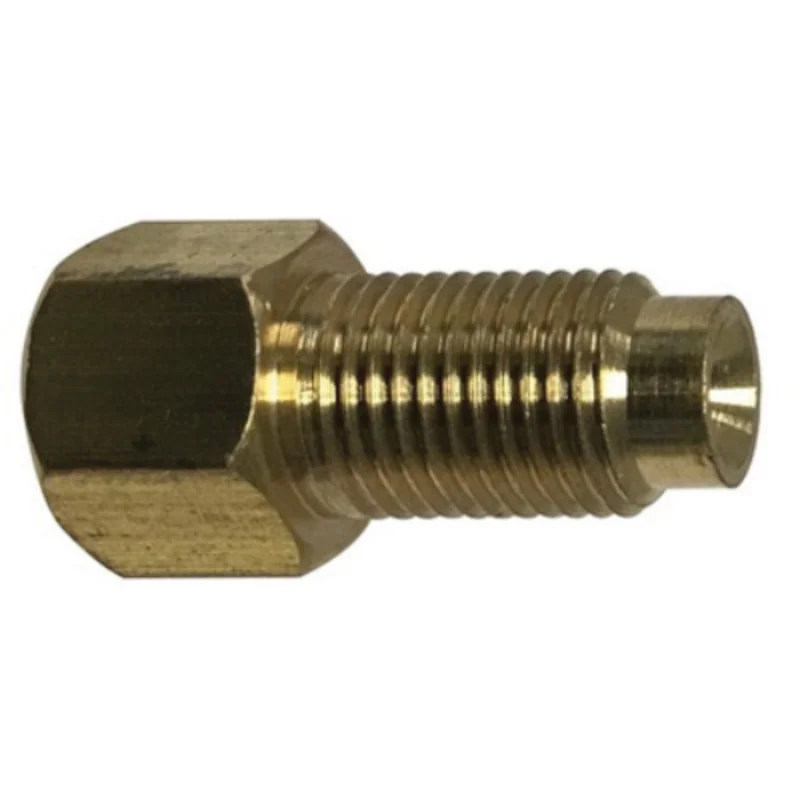 3/16 Inch Female Inverted Flared M10 Male Inverted Flared Inch Brass Adapter 12205