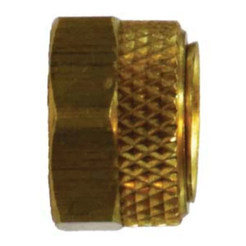 3/16 Inch Flareless Hard Plastic Tubing with Universal Hex Nut and Sleeve Assembly Brass 20228