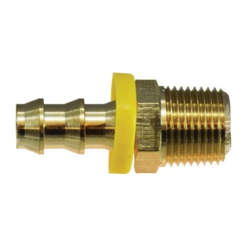 3/4 in Push-On Hose Barbed 3/4 in MNPTF Brass MIP Adapter 30210