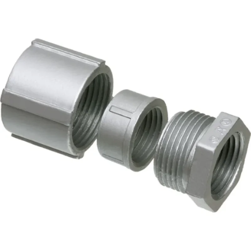 3/4 Inch 3-Piece Liquid Tight And Service Conduit Coupling Entrance Connectors 201