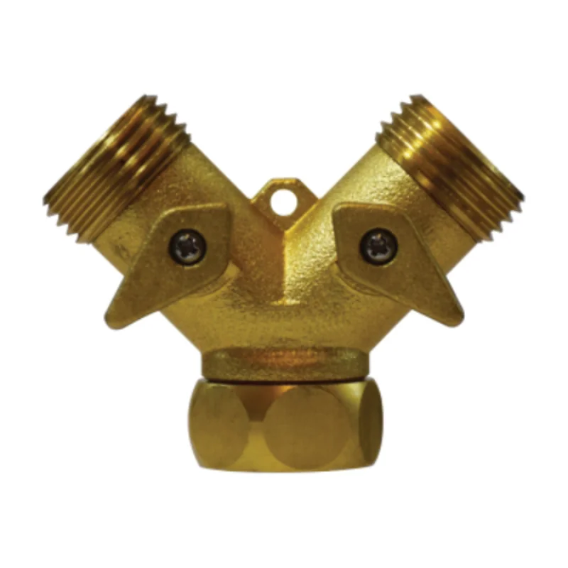 3/4 Inch FGH 3/4 Inch MGH Way Hose Shut Off and Brass Levers Swivel Connector 30627