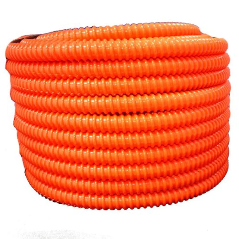 3/4 Inch Flexible PVC NON Split Tubing Orange 100FT