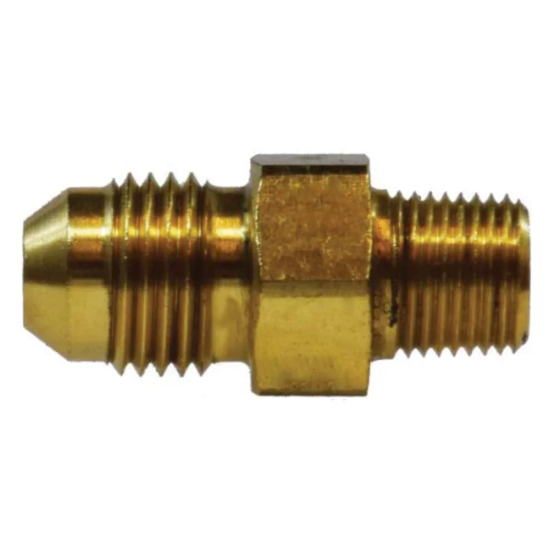 3/4 Inch Male JIC 3/4 Inch MIP 1.85 Inch Brass Straight Adapter 28713