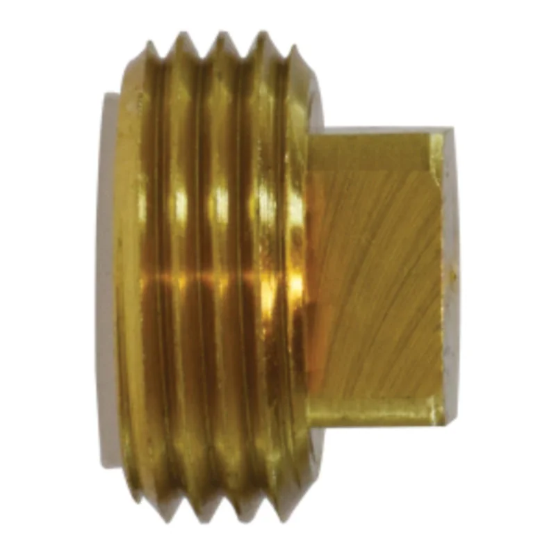 3/4 Inch MGH Brass Garden Hose Square Head Plug 30026
