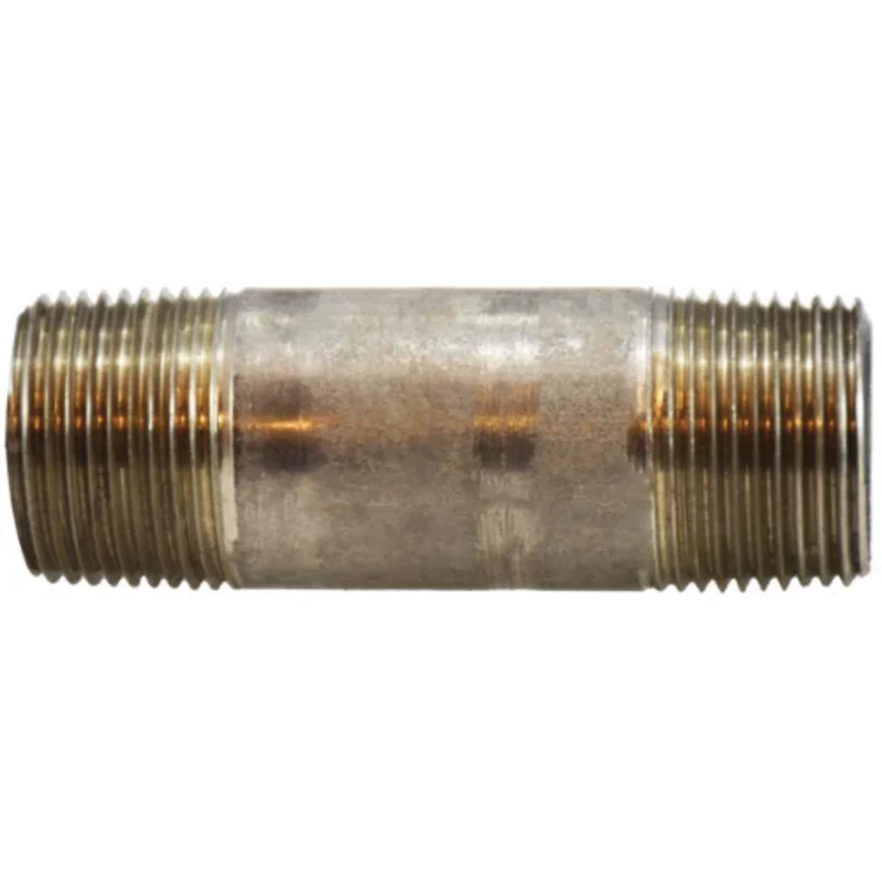 3/4 Inch MPT Seamless Pipe Nipple Stainless Steel 52082