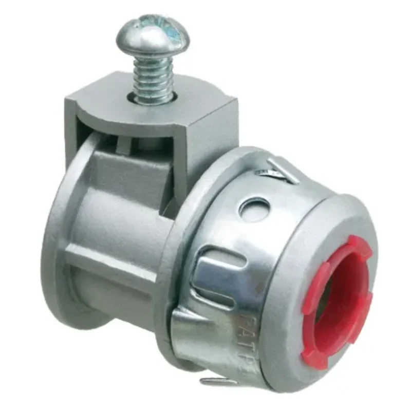 3/4 Inch Straight Cable Connector Zinc Die Cast Saddle Type With Insulated Throat SG75ST