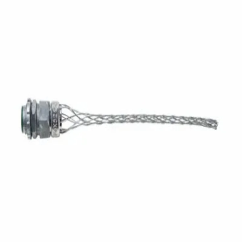 3/4 Inch Wire Mesh Straight Male Strain Relief Grip BOX52