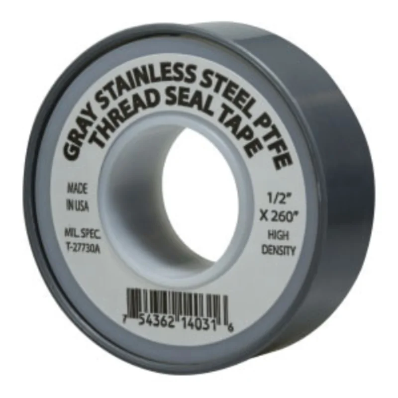 3/4" Wide x 260" Long 4 Mil Thick for Pipe Thread Seal Tape Stainless Steel PTFE 982137