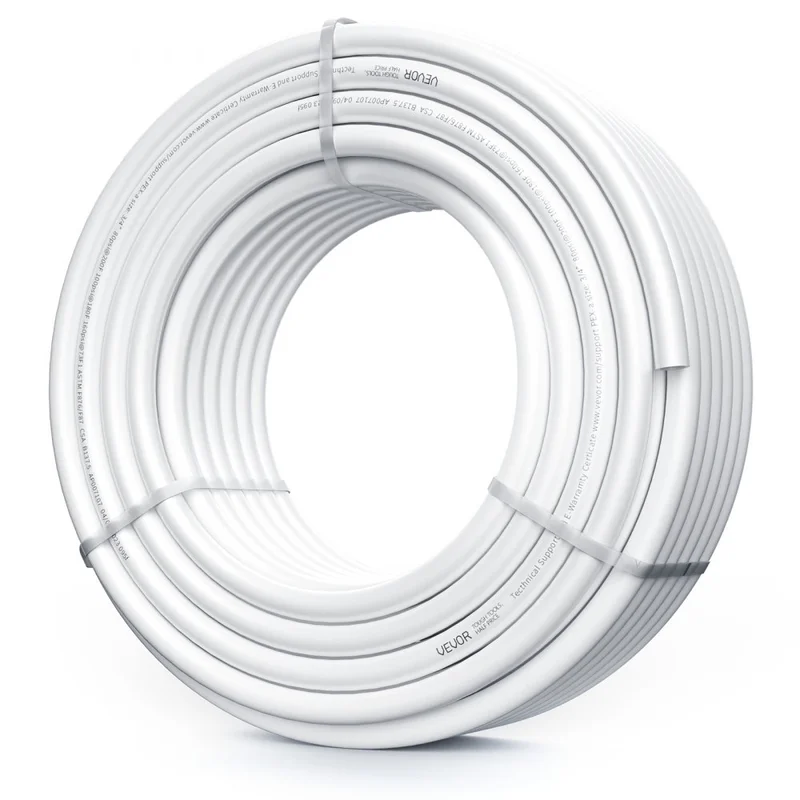 3/4" x 100ft PEX Tubing Oxygen Barrier PEX-B Radiant Floor Heat White Pipe P128-13-100W