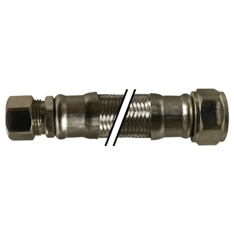 3/4 x 3/4 Inch Water Heater Connector 18 Inch L Stainless Steel 922918