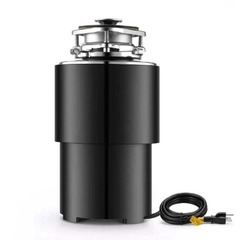 3/4HP 1500RPM Continuous Feed Garbage Disposal with 3-Bolt Mount & Splash Guard