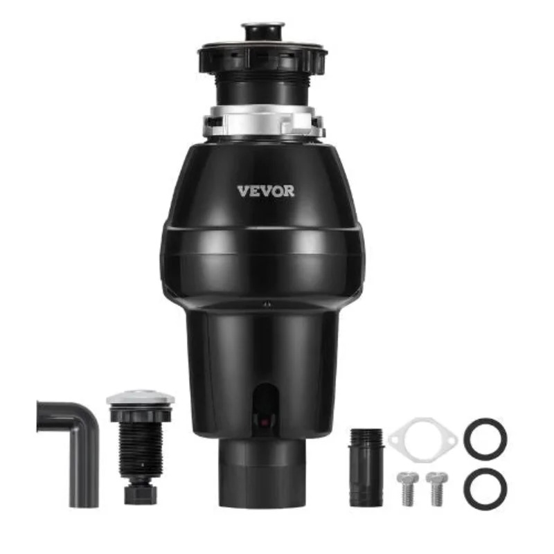 3/4HP 3250RPM Continuous Feed Garbage Disposal with EZ Connect Sound Reduction Power Cord & Splash Guard