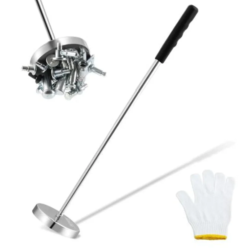 3.5-Inch Telescoping Magnetic Sweeper Pickup Tool with Strong Magnet, Pick up Nails Screws Metal Parts