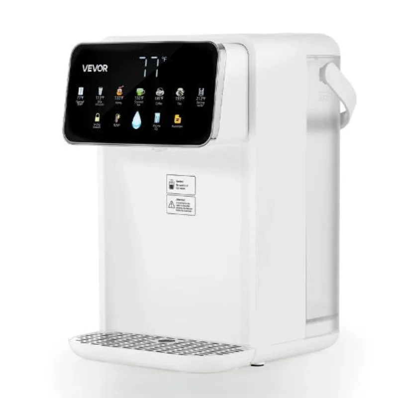 3.5L Instant Hot Water Dispenser Countertop with 7 Temperatures & Volumes 118oz Removable Tank Quick Heating Touchscreen & Child Lock