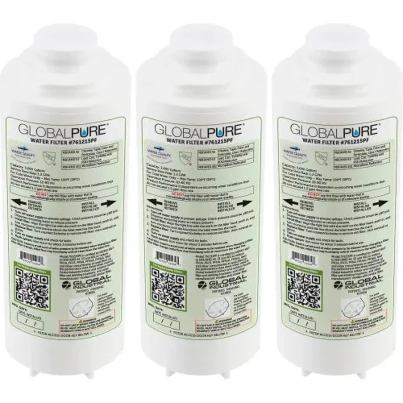 3,600 Gallon Capacity GlobalPure Replacement Water Filter PFAS and Microplastic (Pack of 3)