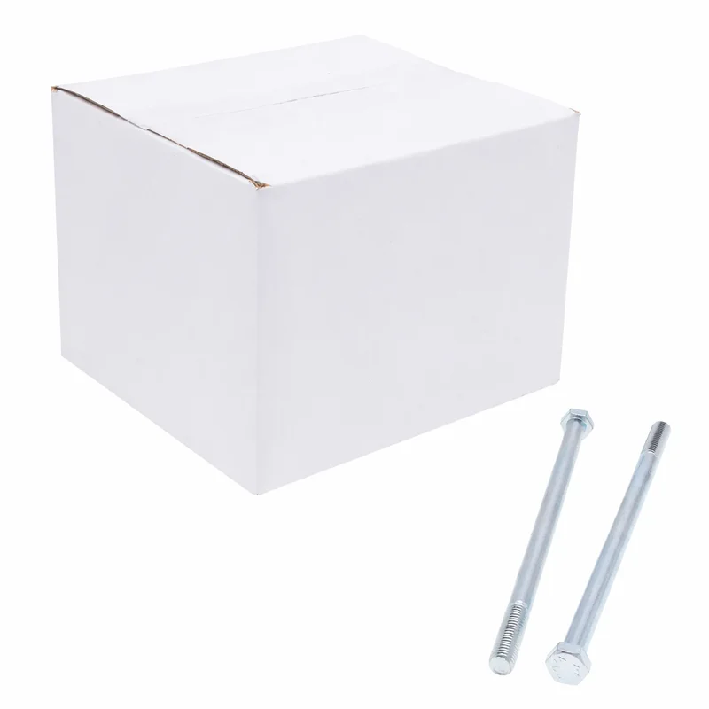 3/8-16x2 Inch Hex Head Cap Screw Type Steel Material Zinc Finish JBHC24 (Pack of 100)