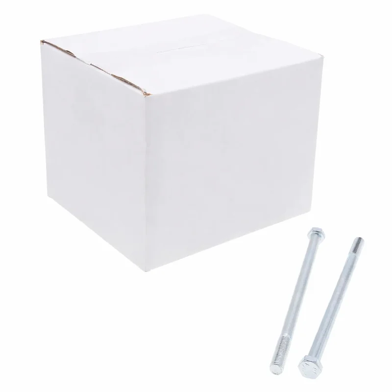 3/8-16x3 Inch Hex Head Cap Screw Type Steel Material Zinc Finish JBHC26 (Pack of 100)
