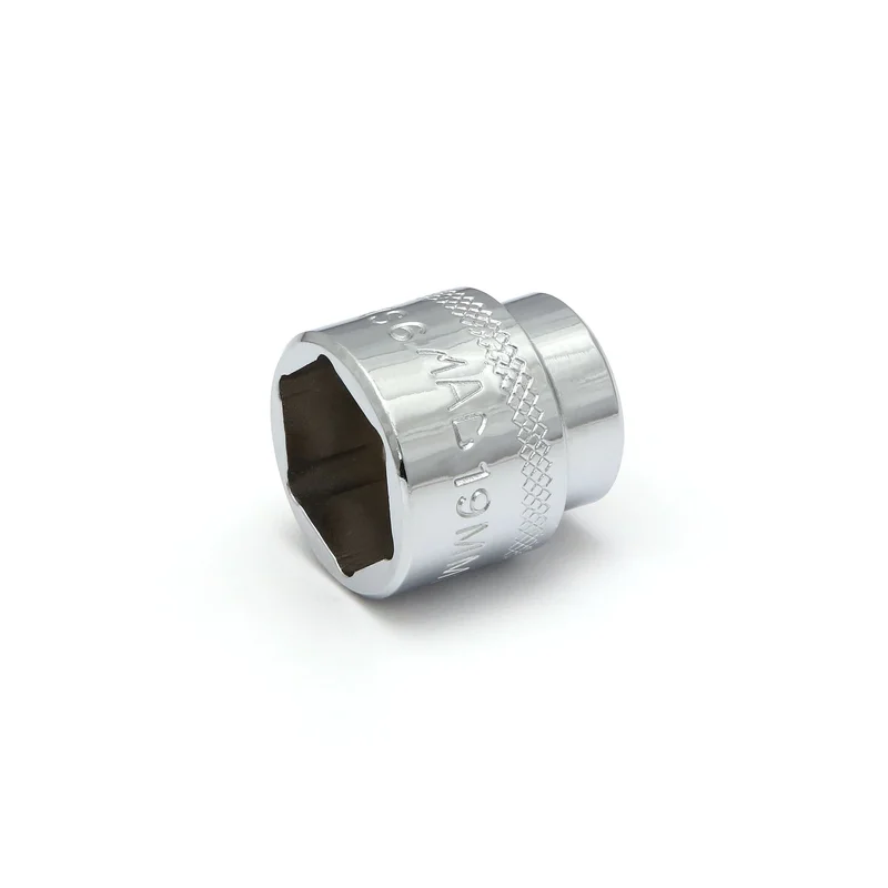 3/8" Drive Super-Short Socket 19mm - 6-PT.