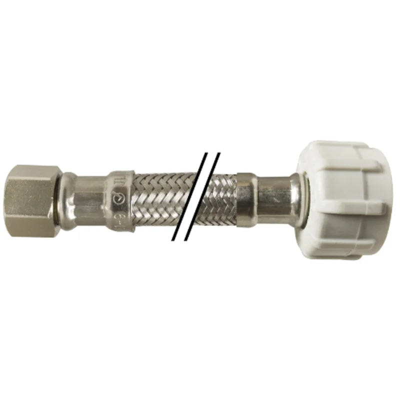 3/8 Inch 7/8 Inch Heavy Duty Brass Inserts Stainless Steel Ball Cock Connector 923220