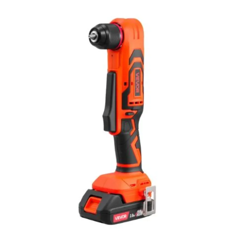 3/8 Inch Chuck 90 Degree Cordless Right Angle Drill with Brushless Motor