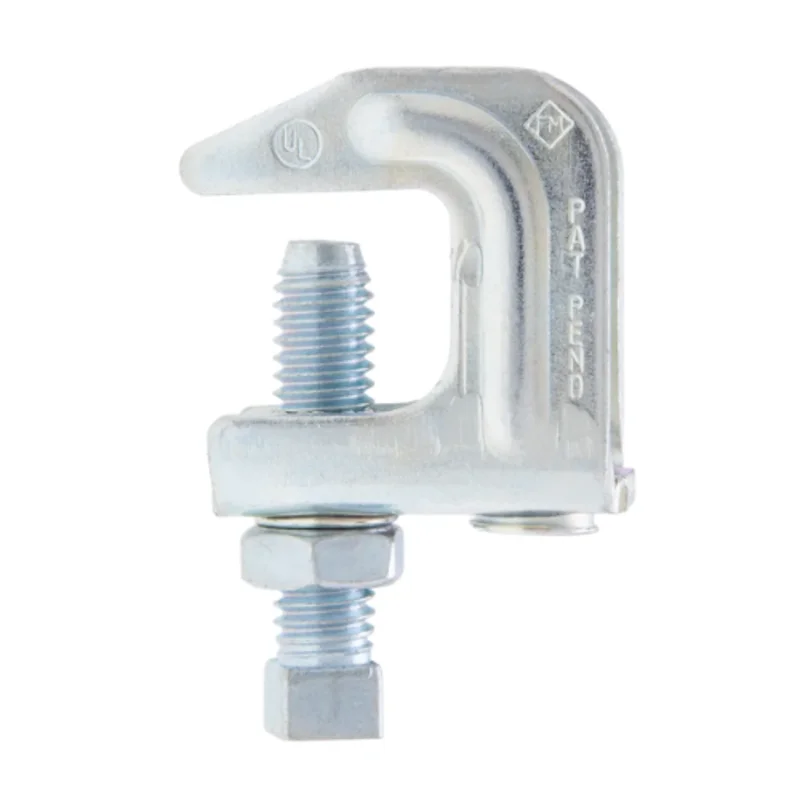 3/8 Inch Conduit To Drop Rod Beam Clamp Clip Type Zinc Plated Finish SHUBC38 (Pack of 10)