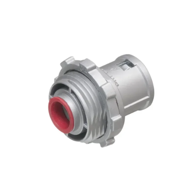 3/8 Inch Duplex Straight Cable Connector With Insulated Throat 387A
