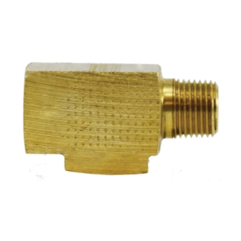 3/8 Inch Inverted Flared 1/4 Inch MNPTF 3/8 Inch Inverted Flared Brass Run Tee 12121