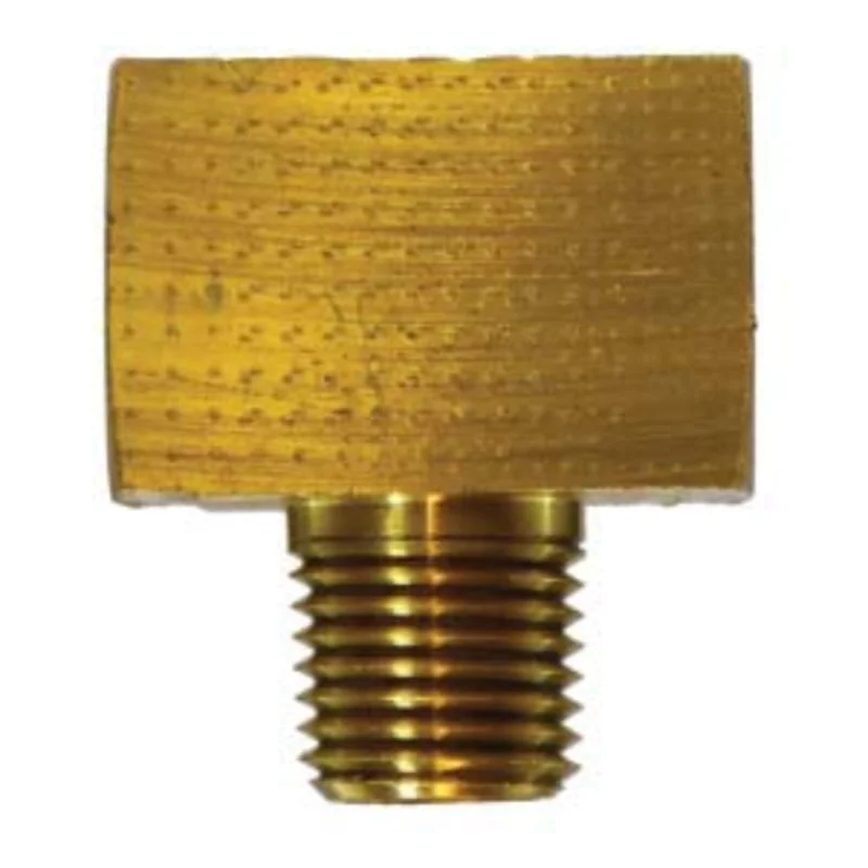 3/8 Inch Inverted Flared 3/8 Inch Inverted Flared 1/4 Inch MNPTF Brass MIP Branch Tee 12103