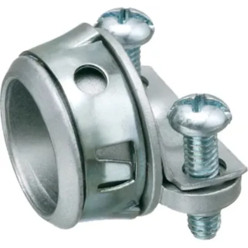 3/8 Inch Round Cable Connector With Spring Steel Clip 841ST