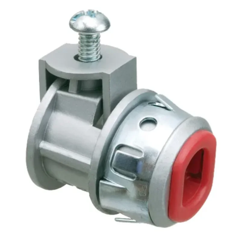 3/8 Inch Straight Cable Connector Zinc Die Cast Saddle Type With Insulated Throat SG380AST