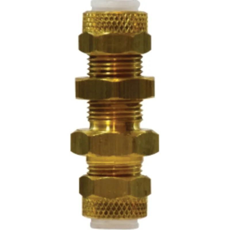 3/8 Inch Tube OD 3/8 Inch Aluminum and Copper Tubing Bulkhead Union Brass 20339
