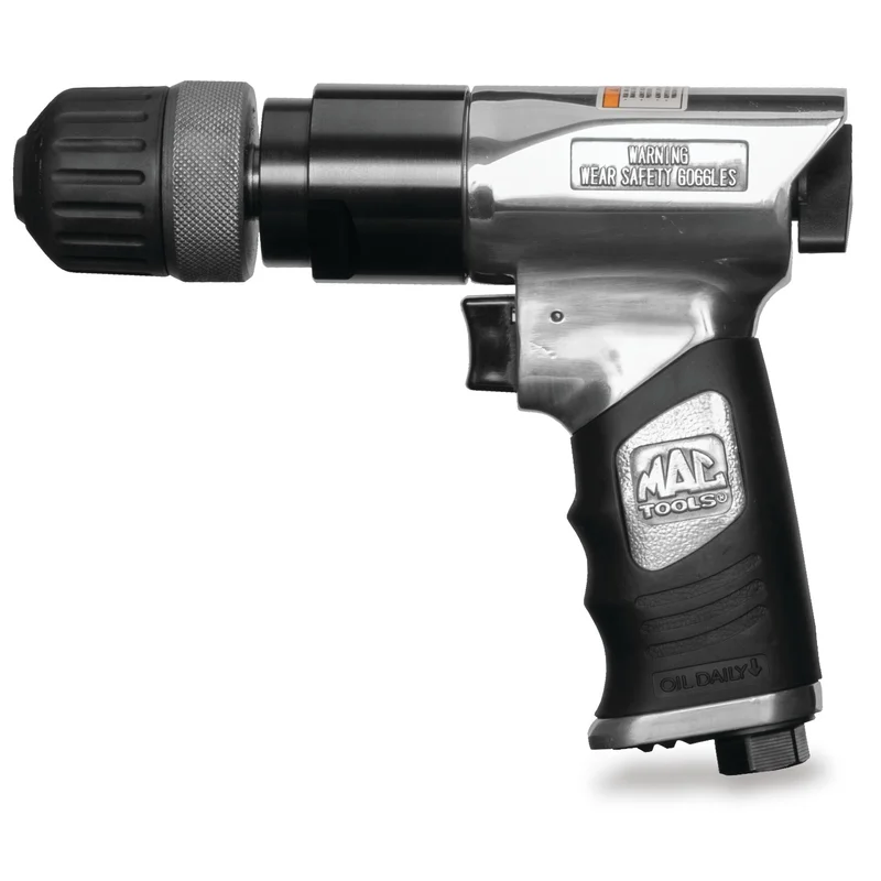 3/8" Reversible Aluminum Keyless-Chuck Air Drill
