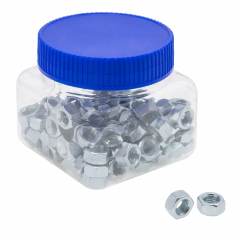 3/8 x 16 Inch Finished Hex Nut Corrosion Resistant Zinc Plated Steel JN165 (Pack of 100)