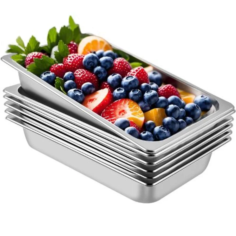 3.9-Inch Deep Commercial Table Pan For Catering Storage Food UCT839-6 (Pack of 6)
