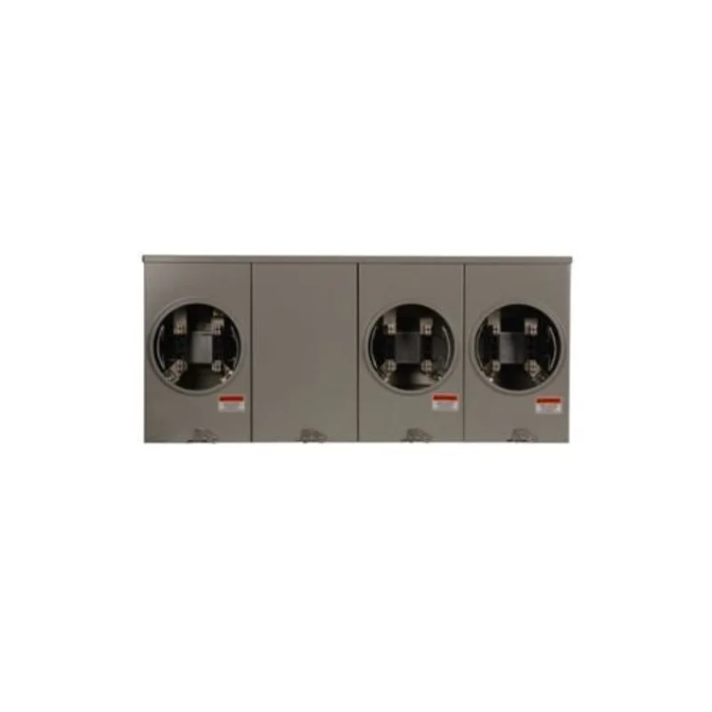 3 Gang 100A 600V Single Phase Four Jaw Meter Socket 1008952CH