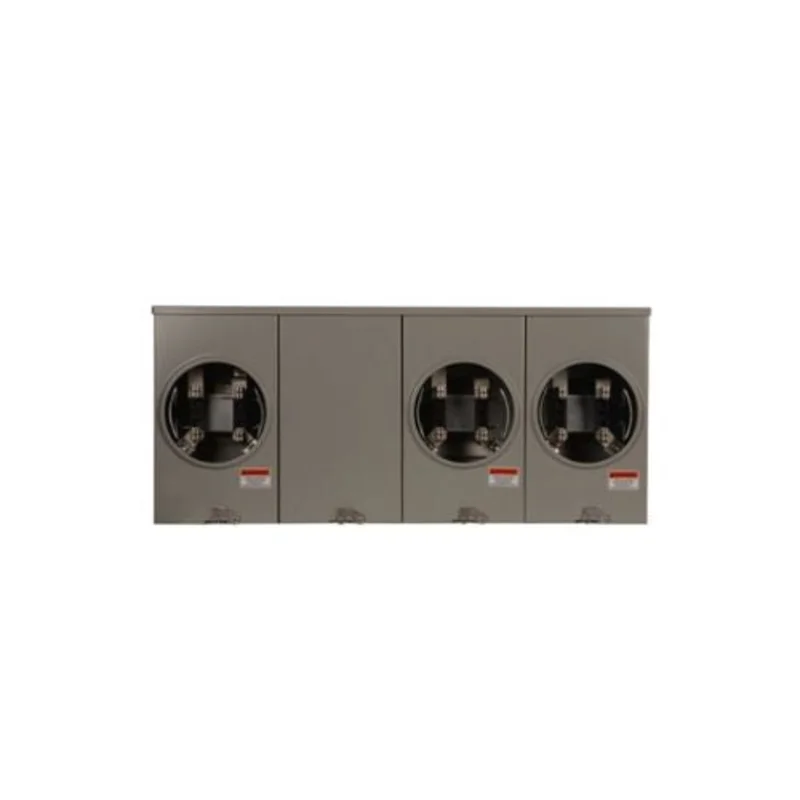 3 Gang 200A 600V Single Phase Four Jaw Meter Socket 1008959CH