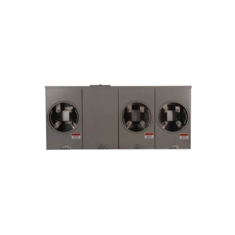 3 Gang 200A 600V Single Phase Four Jaw Meter Socket 1009614CH