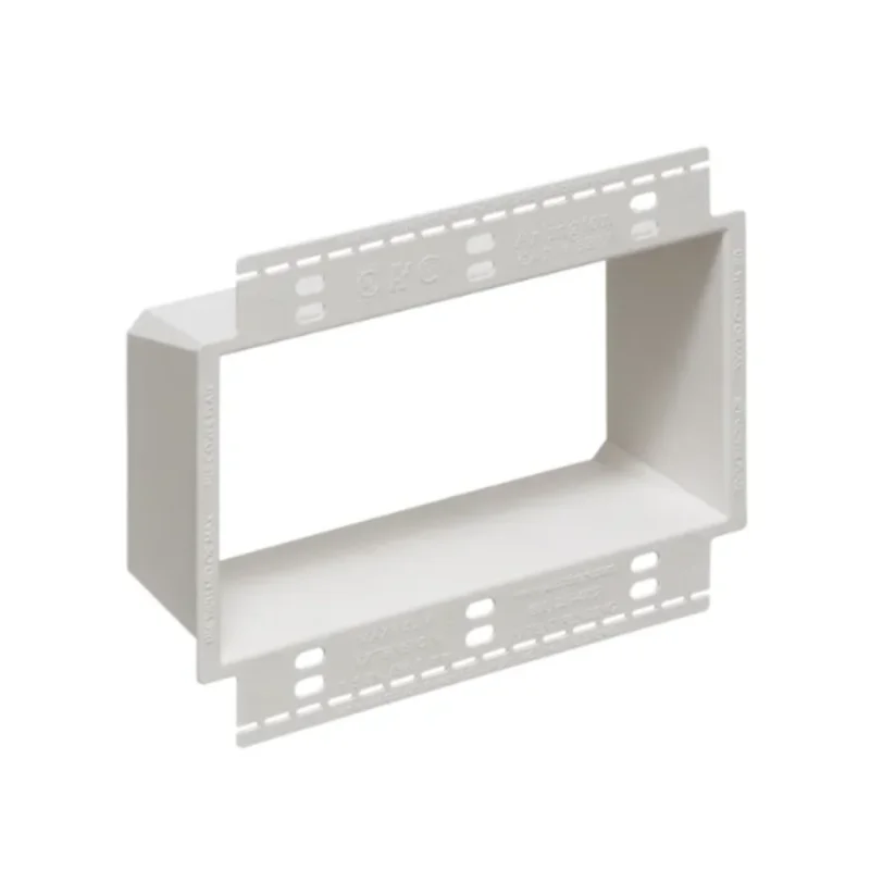 3 Gang Electrical Box Extender With Larger Flange for Flush Wall Installations BE3X