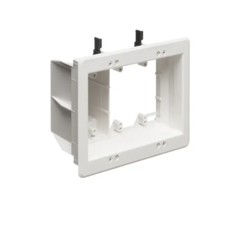 3 Gang Non Metallic Entertainment Box for Hidden Power and Cable Management TVBU507