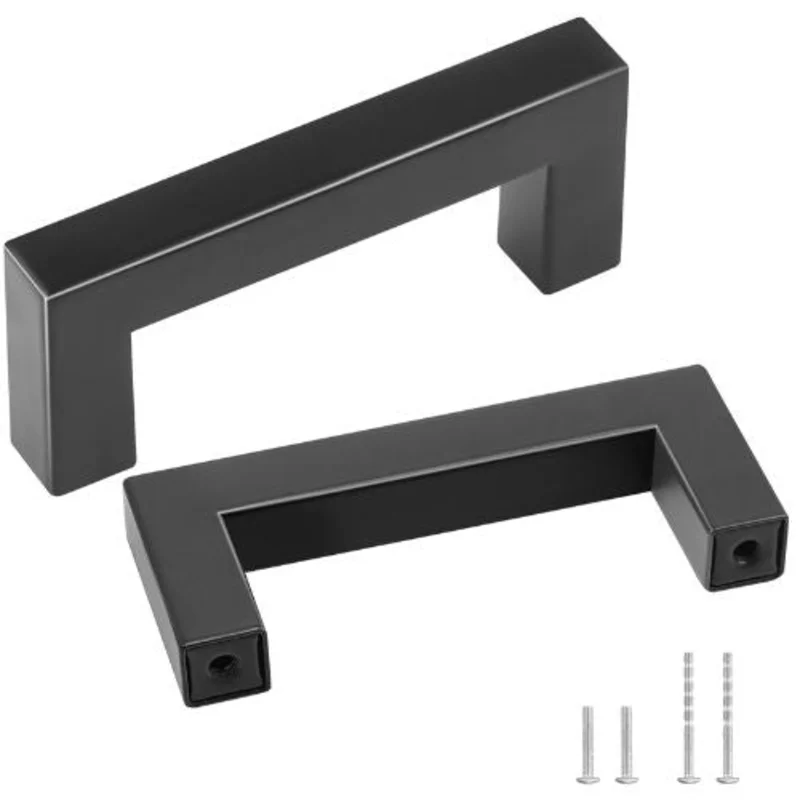 3 In / 76mm Cupboard Door Handles for Kitchen Bathroom Bar Hardware Matte Black 6003-76mm ( Pack of 30)