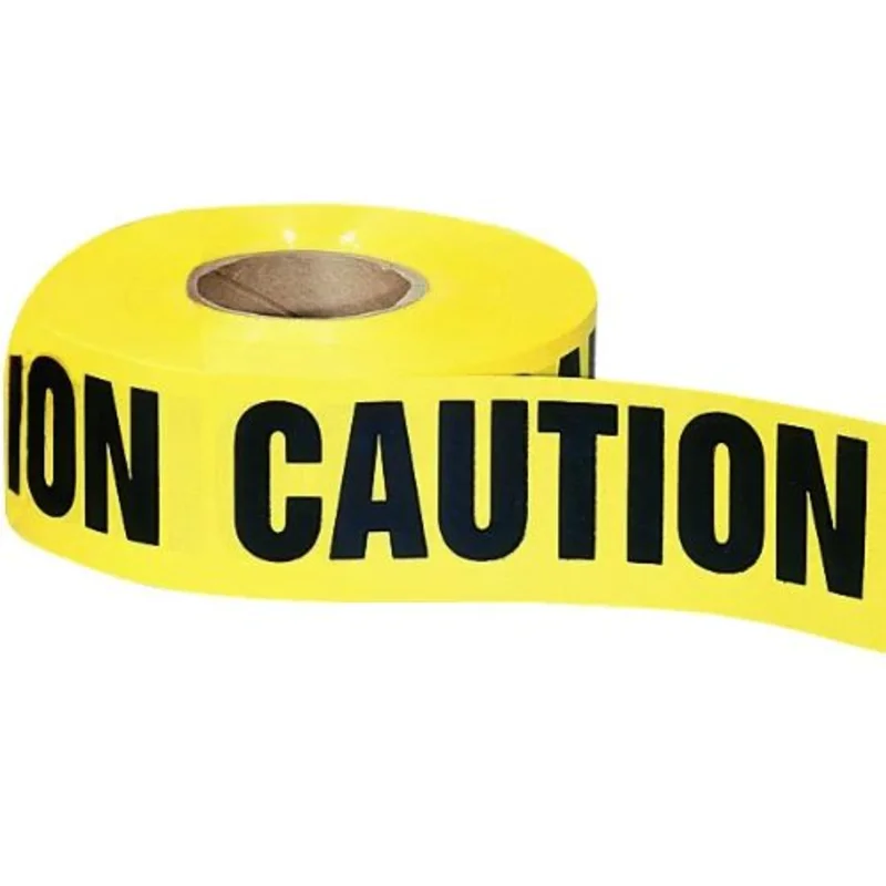 3 Inch 1000ft Barricade Tape Yellow 42-001
