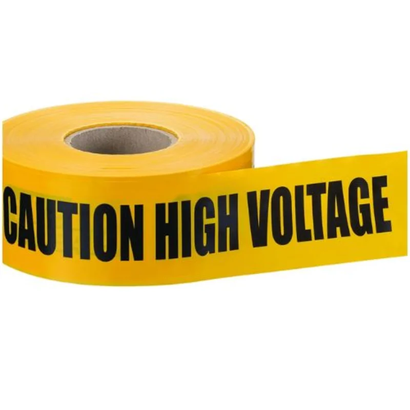 3 Inch 1000ft High Visibility Barricade Tape Yellow 42-003